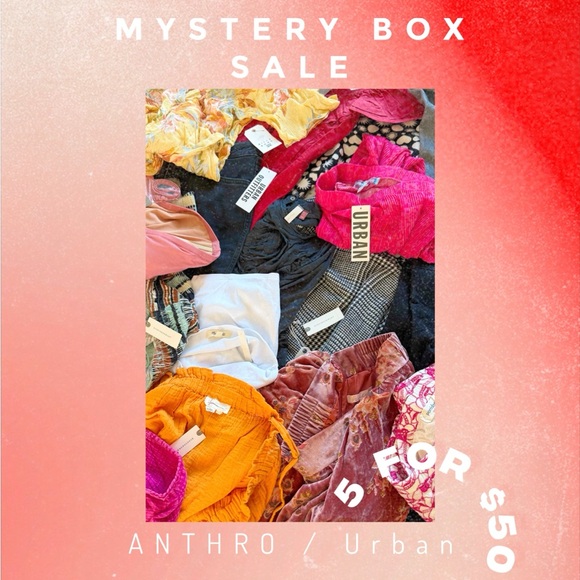 Urban Outfitters Anthropologie NWT Reseller Inventory Mystery Box 5 Pieces Women - Picture 1 of 10